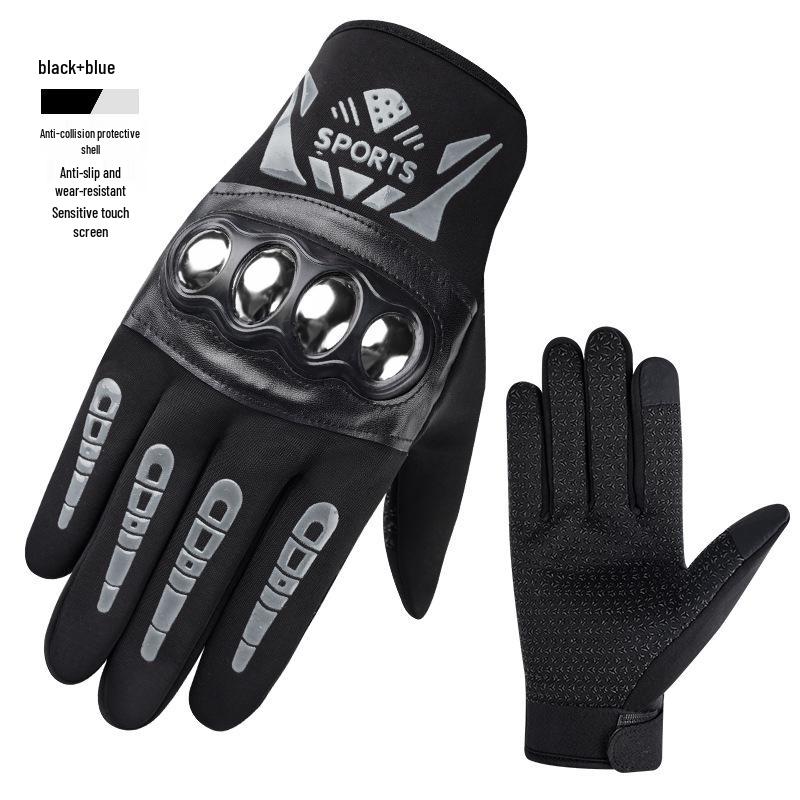 Men's Non-slip Motorcycle & Electric Vehicle Riding Gloves for Outdoor Use