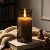 Acrylic Bullet-Shaped Remote-Controlled Flameless Candle Lamp