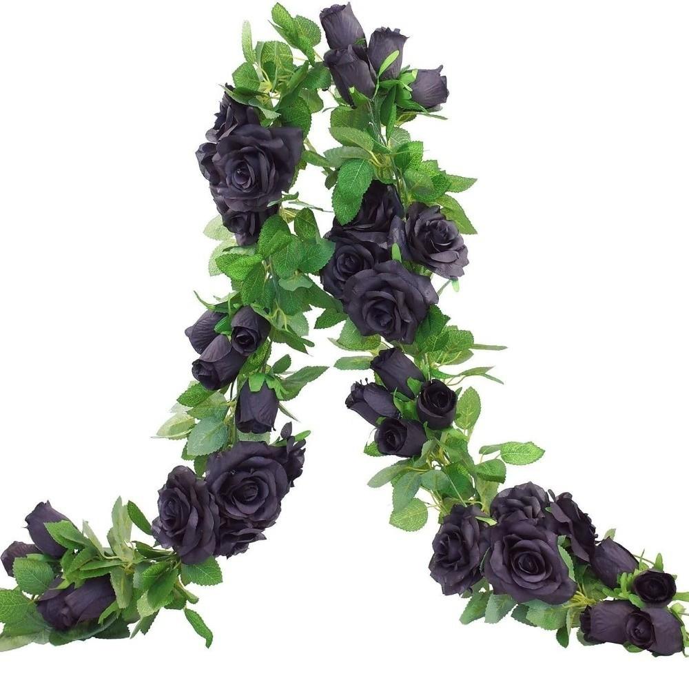 200cm Artificial Rose Vines Simulated Flowers Halloween Garland  Table Centerpiece