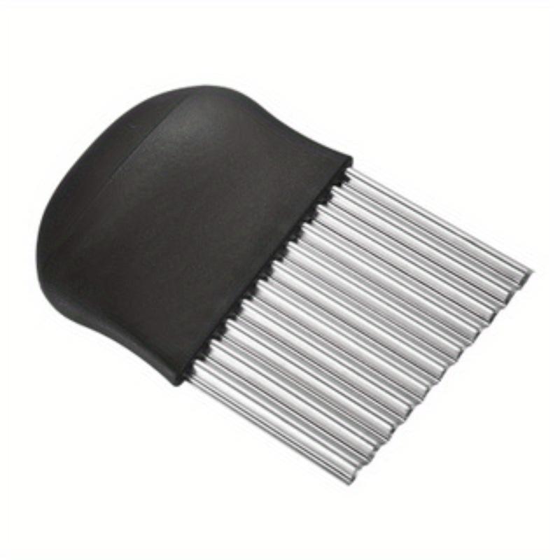 

1 шт. нож для картофеля из нержавеющей стали, многофункциональный кухонный нож, волнистый нож с волчьим зубом для картофеля фри, нож для нарезки овощей United States