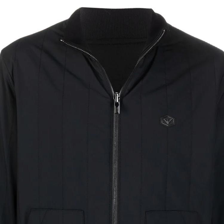 Emporio Armani Logo Plaque Bomber Jacket 8N1BQ4-1NZDZ-0999