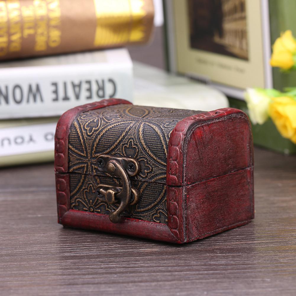 Classical Wooden Jewelry Necklace Bracelet Storage Box Chest Case Holder Organizer