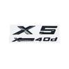 3D ABS Adhesive Black Letter Badges for Trunk Emblem Suitable for BMW X5 E53 E70 F15 G05 Models XDrive28i 30i D 35i 40i 48i 50i Zw6