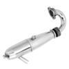 Motor Auspuffrohr Aluminiumlegierung Robust Verformungsbeständig Fernfahrzeugzubehör für 1 8 Öllaster