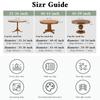 Elastic Round Fitted Tablecloth Waterproof Oil-Proof Wedding Party Table Cover Dust-Proof Oil-Proof and Skid-Proof Nordic Style