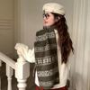 Winter new Christmas new knitted scarf fashionable versatile high sense warm neck protection against wind and cold scarf