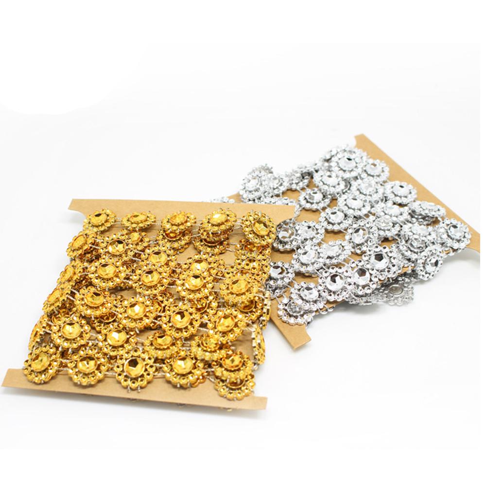 

2 DIY Горный хрусталь Отделка Хрустальная цепочка Бисер Аппликативное платье Свадебный орнамент