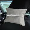 Suport pentru cutie de șervețele din piele PU agățat pentru mașină, acasă, birou, restaurant șic, masa de sufragerie, distribuitor de șervețele, suport pentru hârtie
