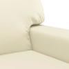 Vidaxl 2-Osobowa Sofa, Kremowy, 120 Cm, Sztuczna Skóra