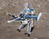 Aoshima Bunka Kyozai VFG Macross Delta approximately 155mm plastic model kit production run for the initial VF-31J Siegfried, tall, pre-colored MC-01