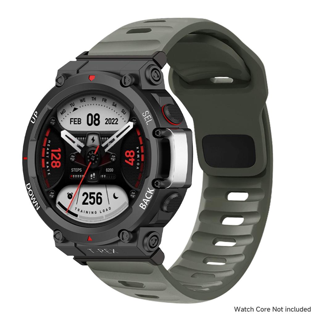 Silicone Strap For Huami Amazfit T-Rex 3/2 Bracelet Loop Wristband For Amazfit T-Rex/pro Correa Belt Replaceable Sport Band