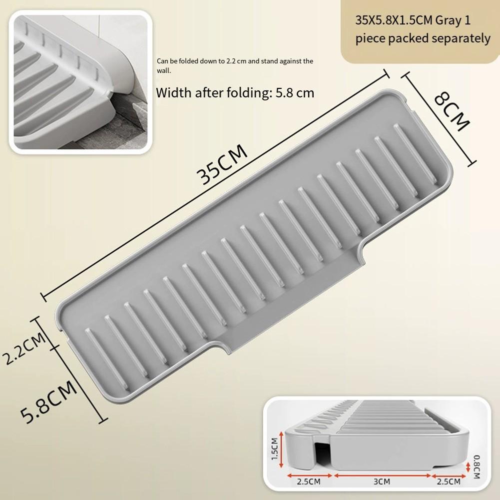 Kitchen Sink Mat Silicone Drainage Mat Gray And White Colors