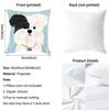 Art Optimization Dog Cushion Cover Pattern Printed Pillowcase for Living Room Sofa Cushion Cover & Bedroom Decor