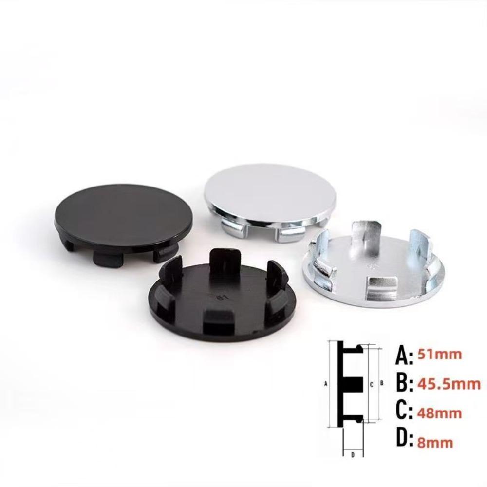 4pcs ABS 51mm Car Wheel Centre Caps Replace Car Styling Accessories Blank Rim Hubcaps Cover for BMW F30 F10 VW MK7 B8 Audi B9 C8
