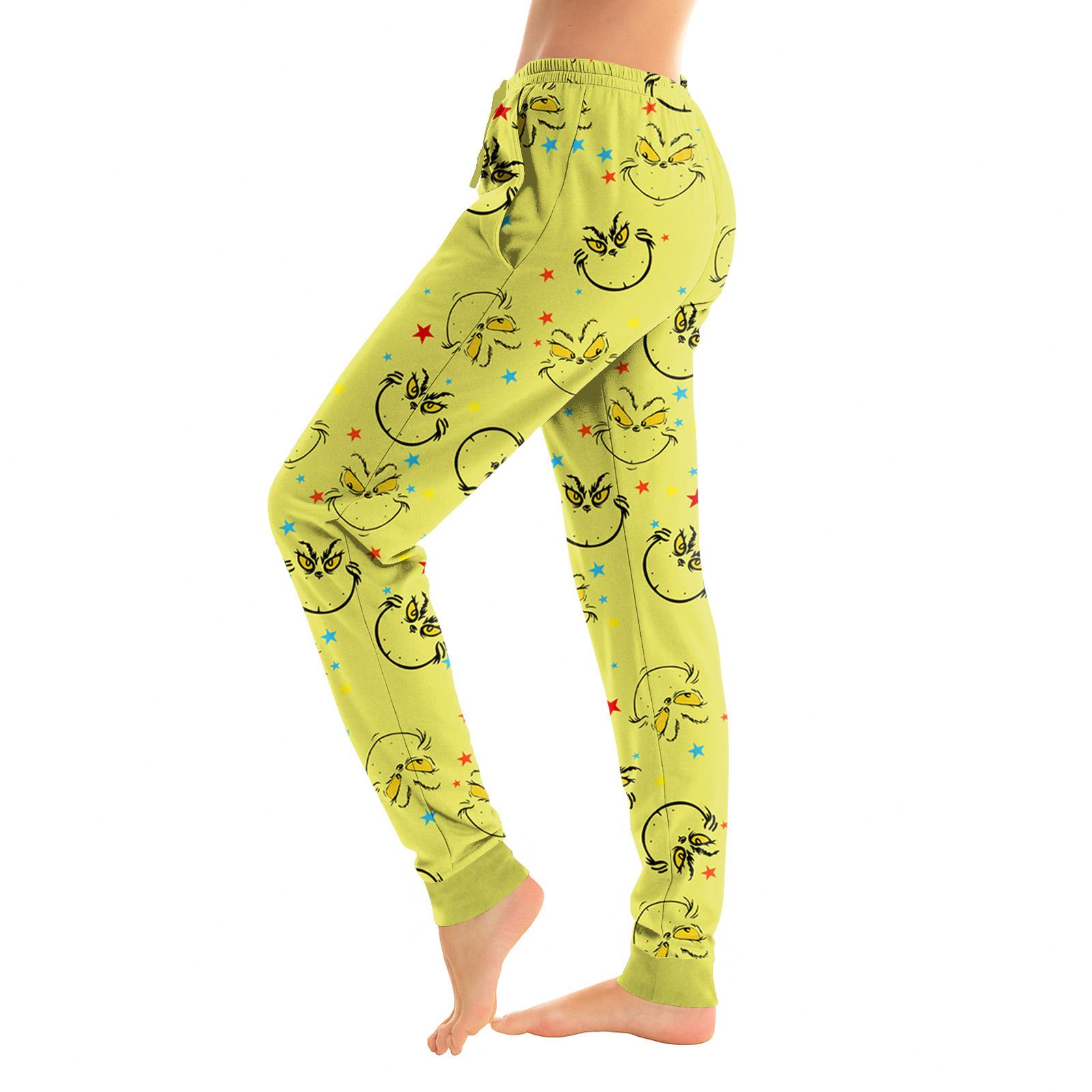 

Женские зимние однотонные брюки полной длины, спортивные брюки S жёлтый