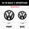 1set Black Hollow out style Car Front Grill Badge Emblem SS15 Stickers Car Logo Accessories For VW Golf 4 5 8(MK8) 7(MK7) sportvan