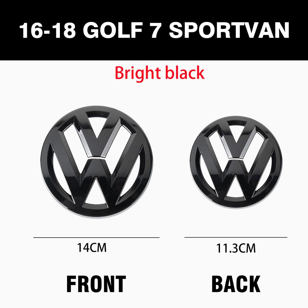 1set Black Hollow out style Car Front Grill Badge Emblem SS15 Stickers Car Logo Accessories For VW Golf 4 5 8(MK8) 7(MK7) sportvan