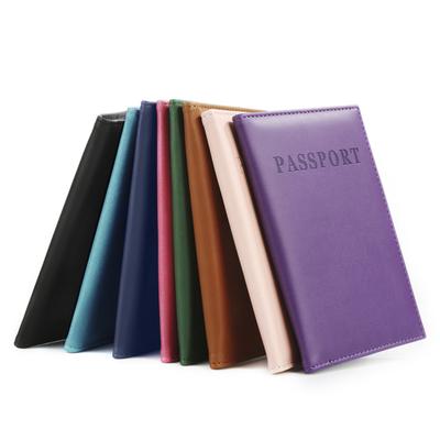 Travel Passport ID Card Cover Holder Case Faux Leather Protector Skin Organizer