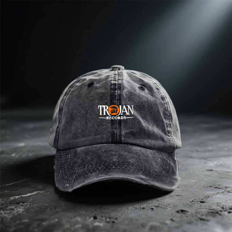 Washed Cotton Baseball Cap Distresseded Vintage Style Adjustable Snapback Hat For Men And Women Casual Street Stylewear Cap Trojan Warrior Vintage