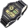 Casio Standard AE-1200WH-1B Men's Watch Black Resin Strap Water Resistant Analog Digital