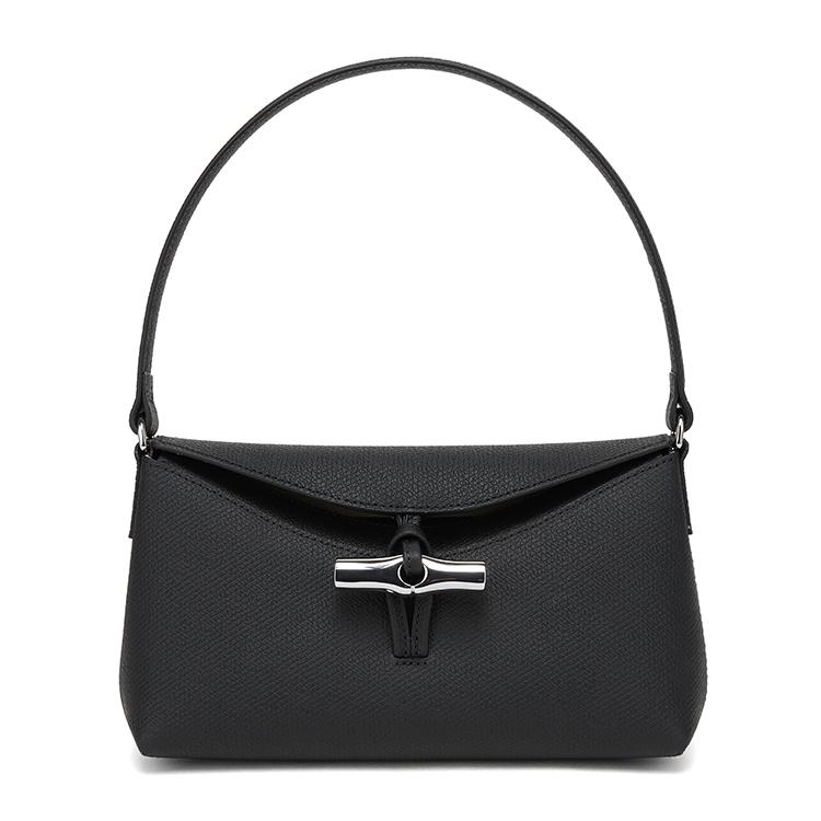 

Longchamp Le Roseau 24 Solid Color Bamboo Button Grain Effect Hook Main Compartment Small Calfskin Underarm Handheld Shoulder Bag Small 10230HPN001 Basic Set (Bag+Dust Bag)
