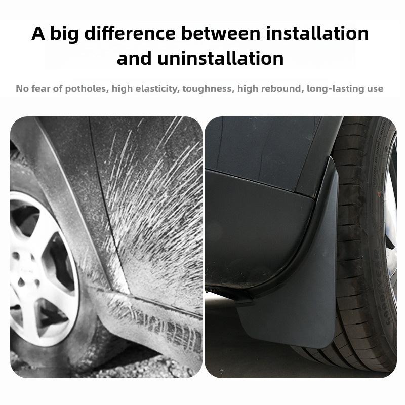 Car Mud Flaps Fender For Tesla Model Y Juniper Launch 2026 PP TPE Front Rear Wheel Mudflap No Drilling Anti-Sand Guard Protector