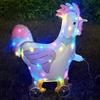 With Light Cartoon Animal Balloon With Wheels Square Shape 3D Balloon Small Size Standing Design Luminous Balloon Party Supplies