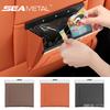 Leather Car Trash Can Magnetic Seat Back Hanging Hidden Storage Bag Vehicle Interior Organizer Creative Auto Accessories