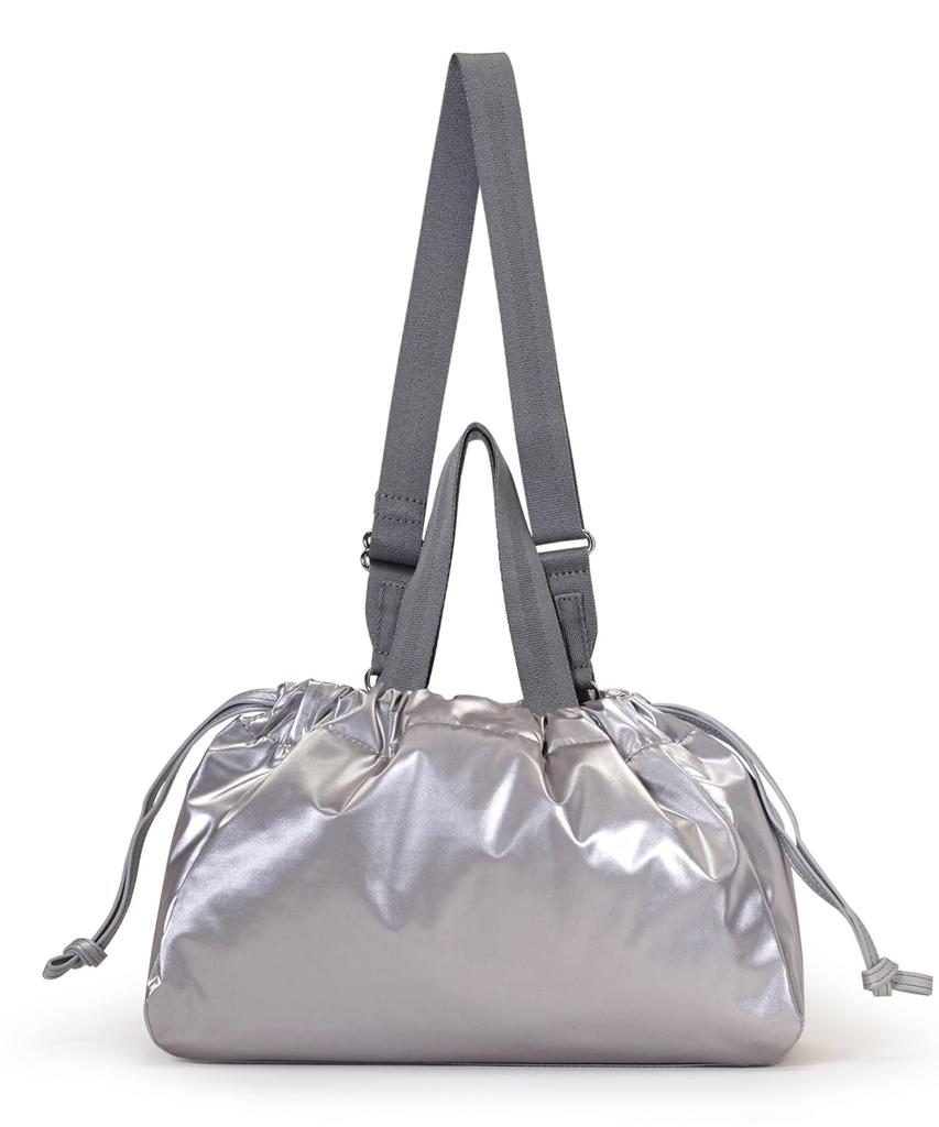CITY DRAWSTRING BAG Silver E/W /1084/Uptown Shine/Silver