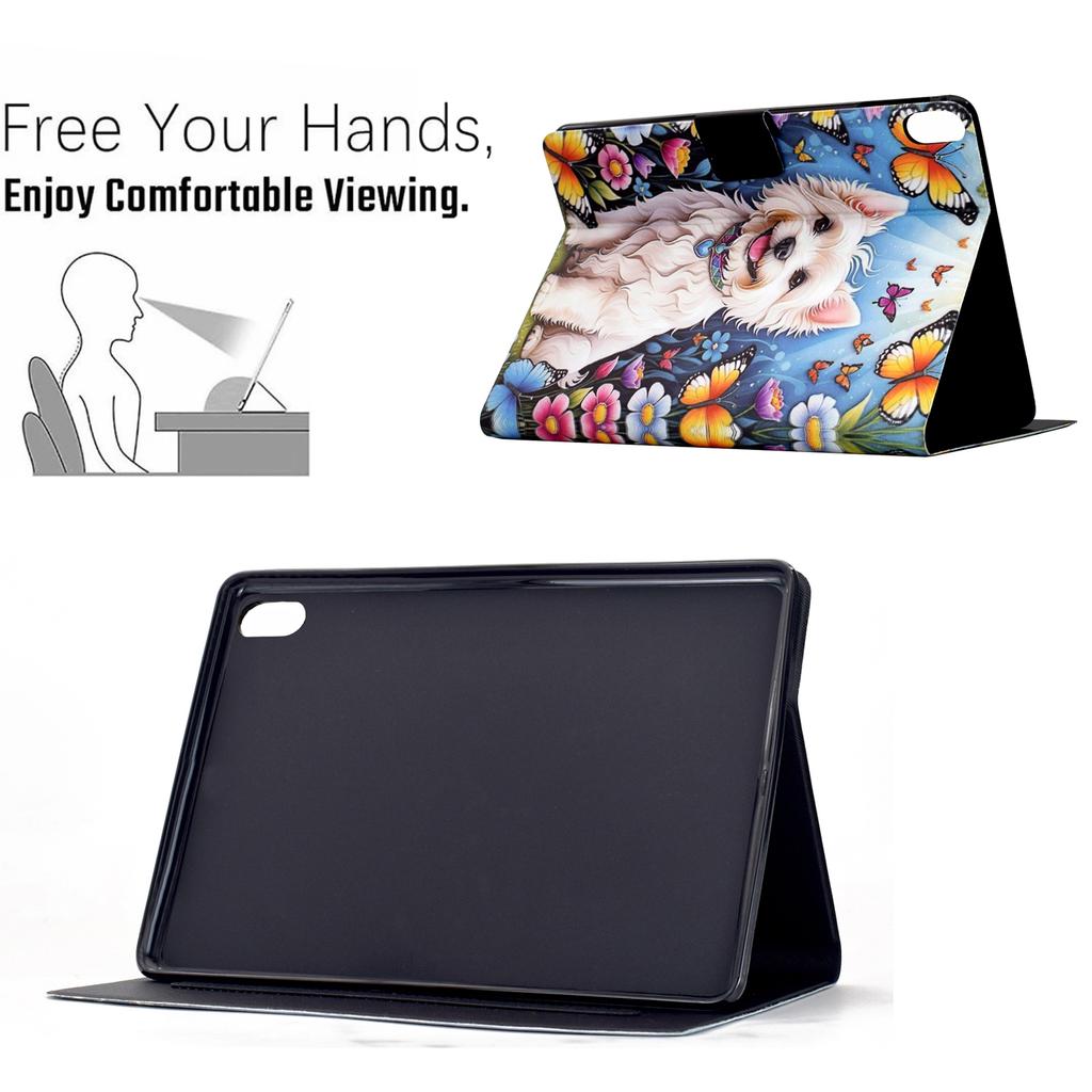 Stand Case for iPad (2025)/iPad 10.9 (2022) Pattern Printing Tablet Leather Cover with Auto Wake/Sleep
