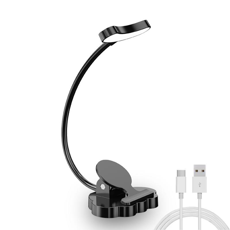 Flexible Clip on Book Lamp Touch Control Reading Light Eye Caring USB Rechargeable Books Led Lights for Night Reading Table Lamp