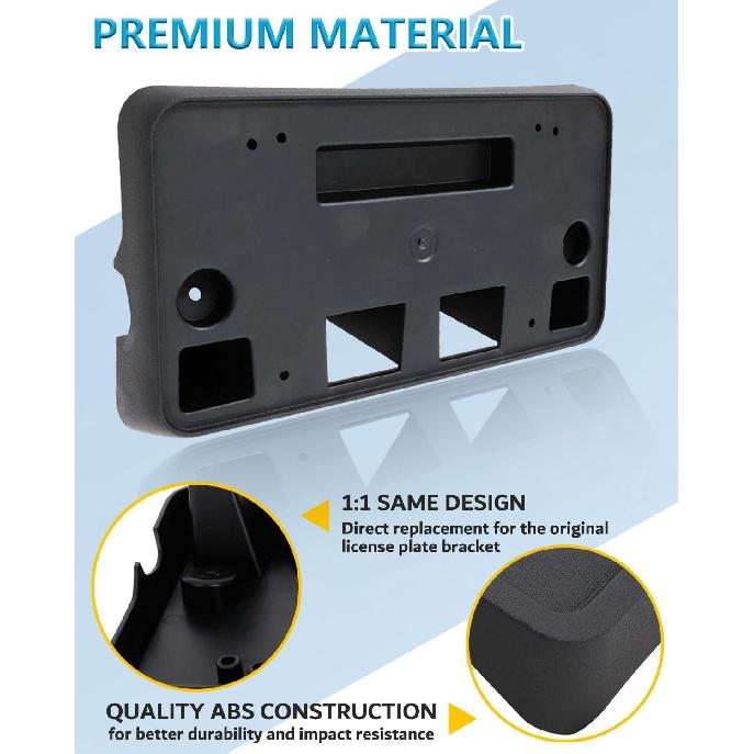 Front License Plate Frame for GMC Sierra 2500 HD 3500 HD 2020 2021 2022 2023 Front Bumper License Plate Holder Mounting Bracket Cover Replace#