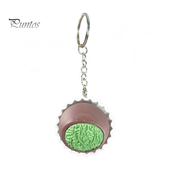 Keyboard Keychain Pendant, Stress Relief Keyring, Portable Adults Chocolate-Shaped Pendant for Backpack Bag Chocolate