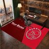 Ajax Amsterdam Maßgeschneiderter Kristall-Samt-Teppich, Personalisierter Namens-Textdruck, Fußball-Logo Weiche Rutschfeste Fußmatte Heimdekoration Geschenk