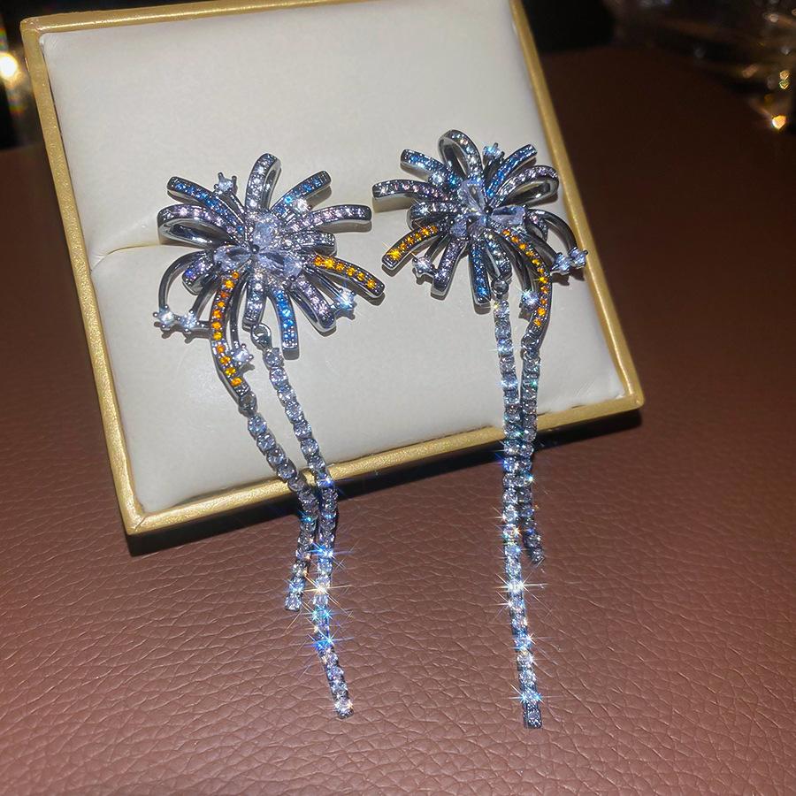 Zircon Tassel Earrings Luxurydesign