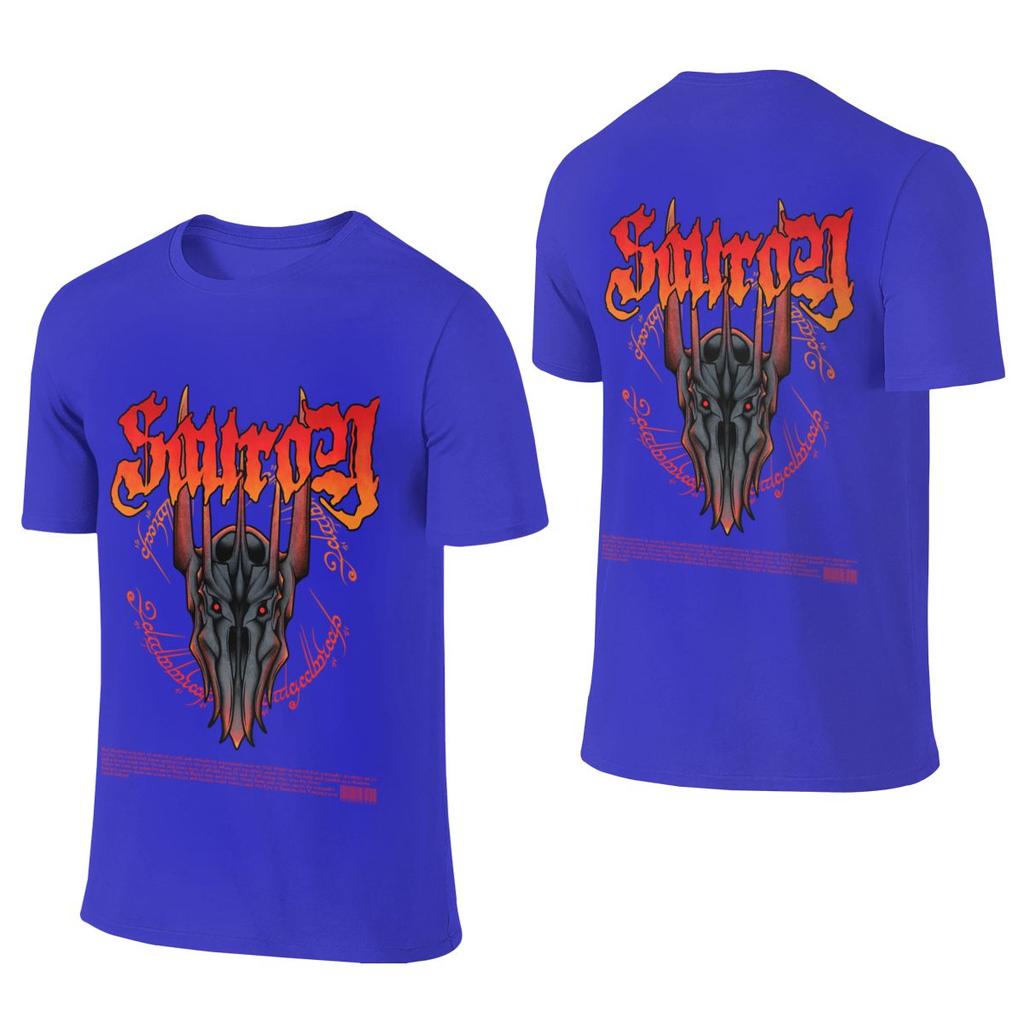 Sauron Metal Japanese Style Reversible Tshirt Loose Lazy Suitable For All Seasons Basic Tee