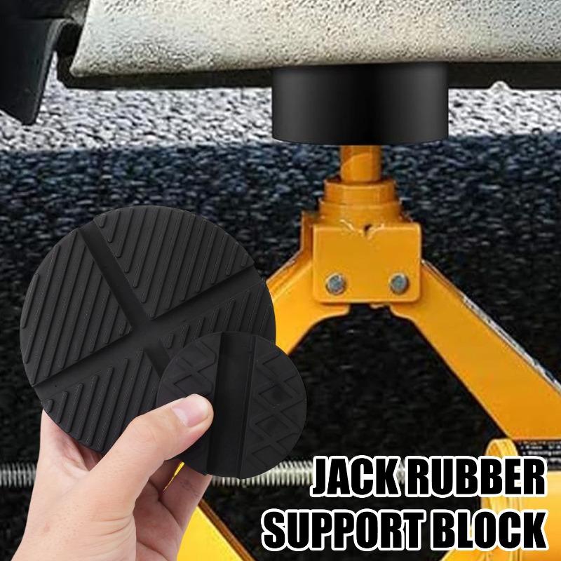Car Lift Jack Stand Pads Support Pinch Black Rubber Slotted Floor Pad 2types Universal Rubber Jack Pad Frame Rail Adapte Tools