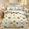 Cartoon Kürbis Bettbezug Schlafzimmer 3-teiliges Set Kinder Niedlich Polyester Weich Atmungsaktiv Bettdecke Animation Bettwäsche