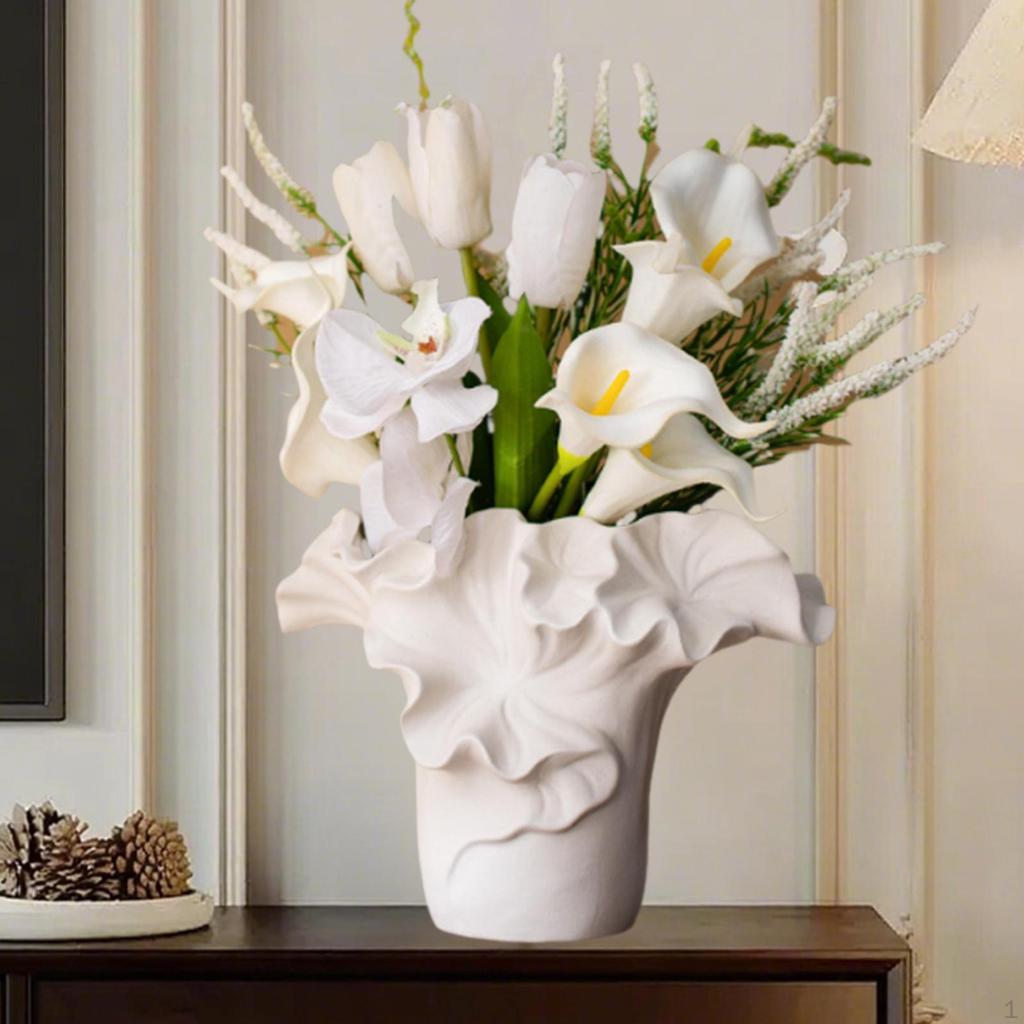 Ceramic Flower Vase Boho Ornament Multifunctional Simple Plant Pot Floral Arrangement for Desk Home