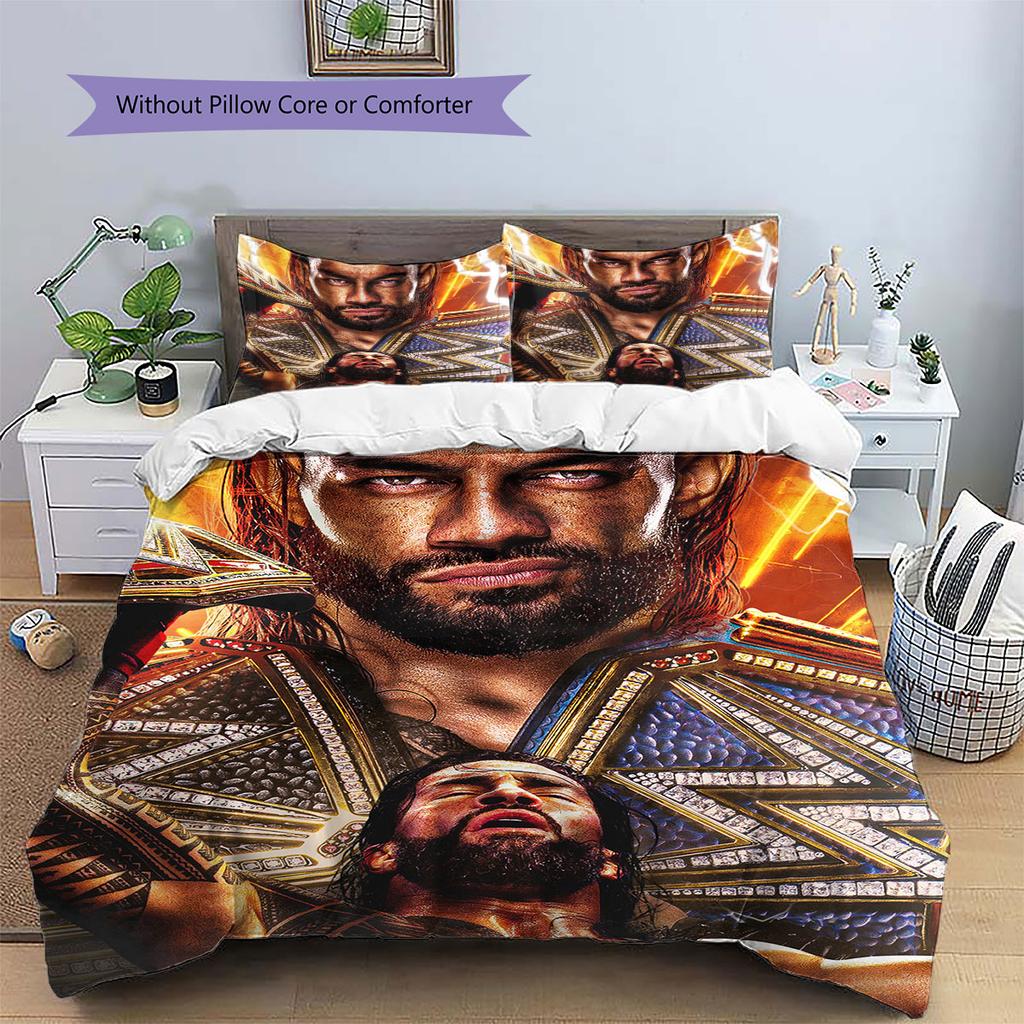 Leati Joseph Joe Anoa'i Pattern Bedding,Quilt Set Quilt Cover Pillowcase Home Birthday Gift(1 * duvet cover + 2 * pillowcase, without core)