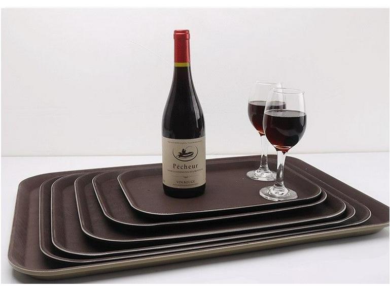 Extra Large Non-Slip Rectangular Serving Tray for Restaurants & Hotels