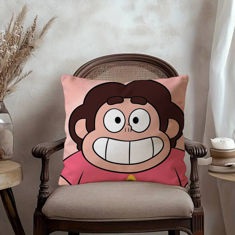 Steven Universe Animation Pillow Covers Cartoon Sofa Decorative Home Double-sided Printing Short Plush Cute Cushion Cover