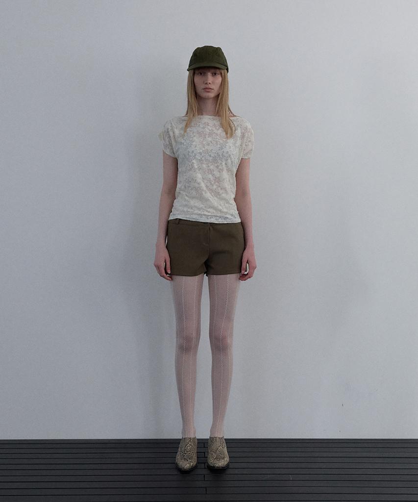 Unessin Jacquard Cowl-Neck Top_Ivory