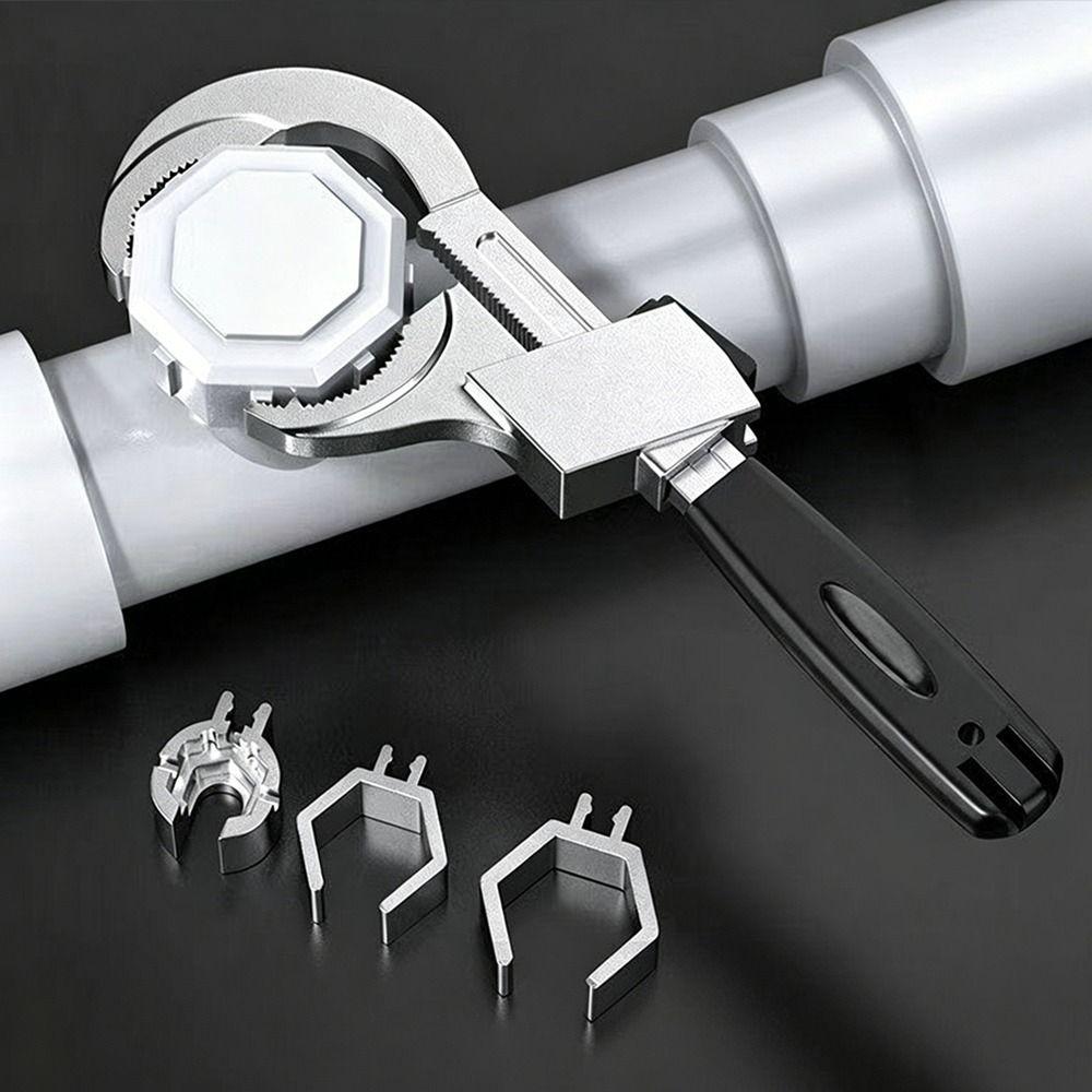 Aluminium Alloy Adjustable Wrench Adjustable Design Bathroom Wrench Sink Spanner  Bathroom Repair