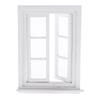 Handmade Wood Window Furnishings for Doll Room/ Bedroom/ Dining Room, 3pcs Set