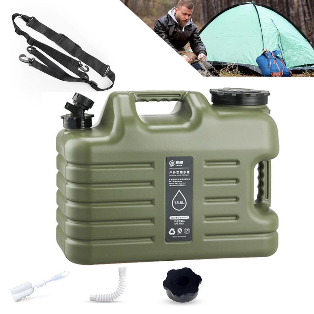 5 Gallon Water Jug with Spigot Camping Water Container Leak-Proof Water Bucket  Portable Water Tank for Outdoor Camping