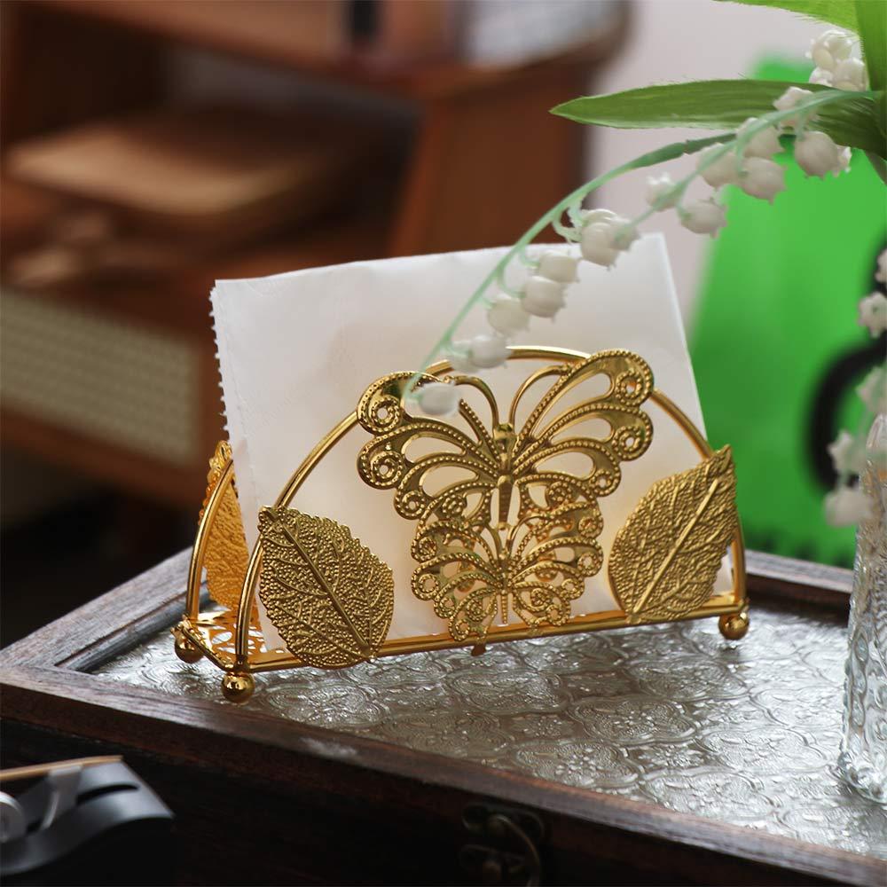 Decorative Vertical Napkin Dispenser Nordic Style Desktop Paper Organizer  Dining Table