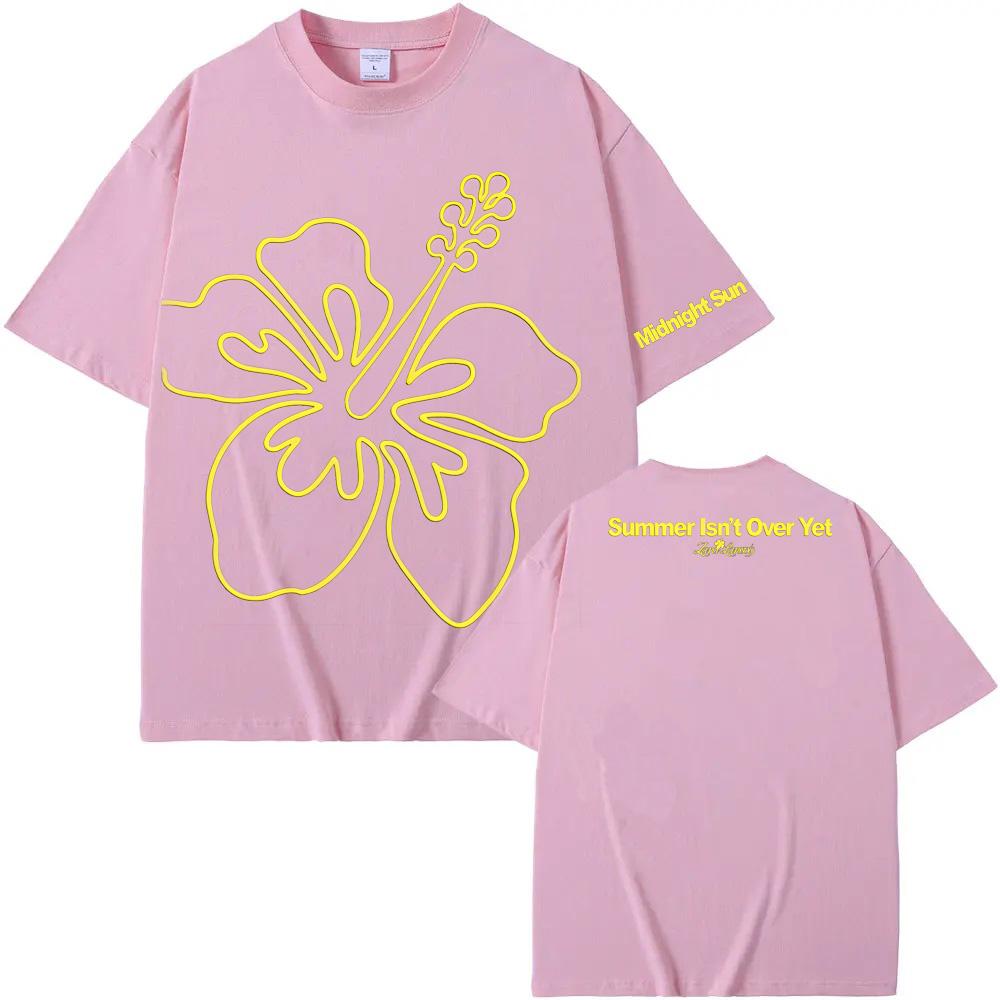 2026 Summer ZaraLarsson New Style T-Shirt Midnight Sun Summer Tee Fashion 100% Cotton T-shirt Comfortable O-neck Tops