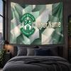 Kişiselleştirilmiş Duvar Halısı Hibernian FC Desenli Sanat Arka Plan Kumaşı