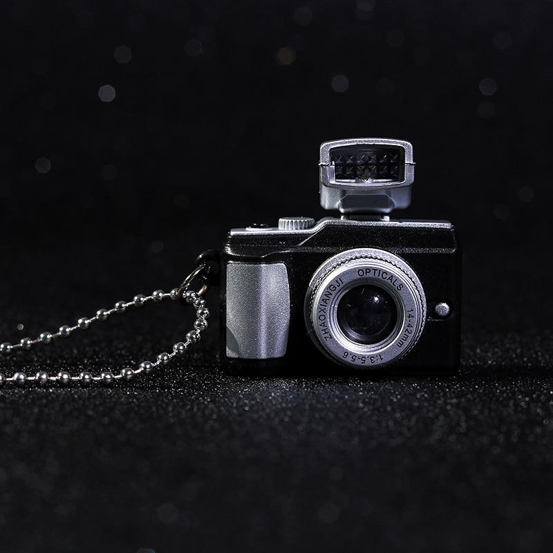 Vintage Camera Pendant Necklace Punk Jewelry for Women Man Light Glowing Chains Jewelry Accessory